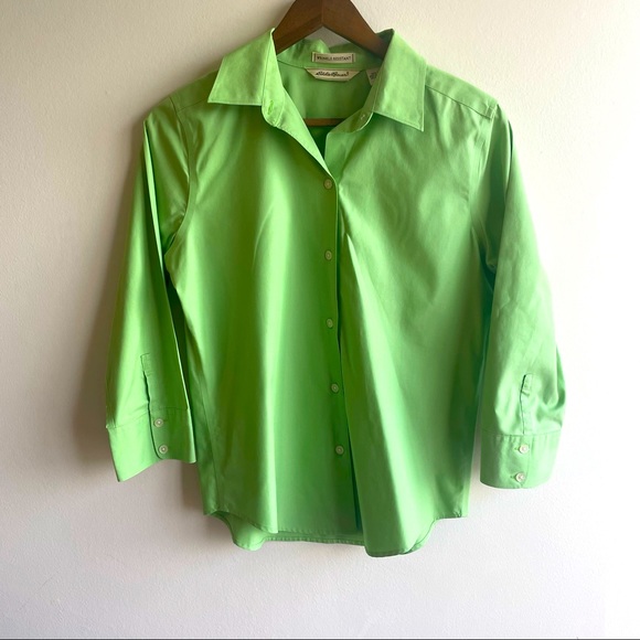 Eddie Bauer Women’s Blouse Wrinkle Resistant 3/4 Sleeve NWOT - Picture 1 of 3